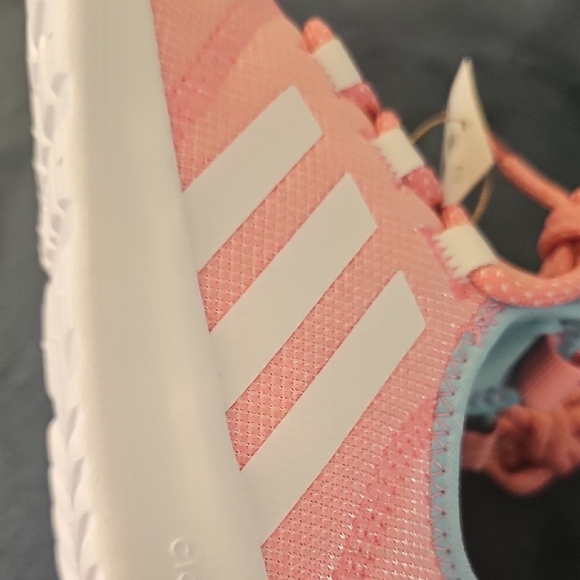 Adidas Kids Cloudfoam Pure 2.0 Pink Sneakers Size 2 - Picture 7 of 7